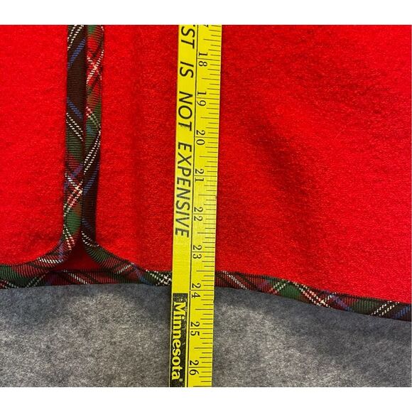 Vintage PENDLETON Jacket Women's Large Bright Red Virgin Wool Full Front Zip - Picture 8 of 10